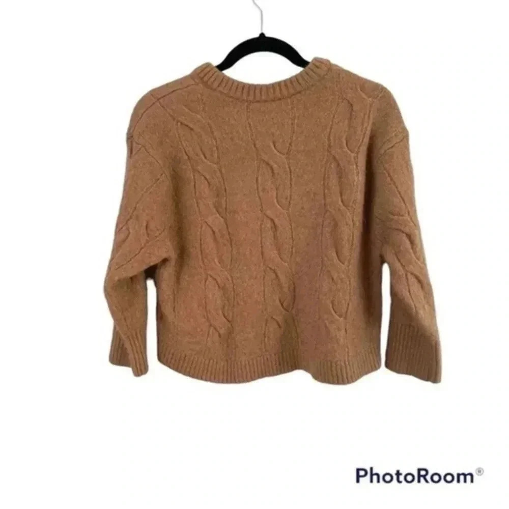 STOCKHOLMATELIER &other Stories cable knit wool/alpaca blend sweater Medium - Picture 3 of 8